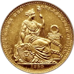 20 soles or pérou