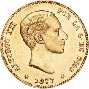 25 pesetas or alphonse XII