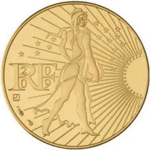 250 euros or 2009 la semeuse