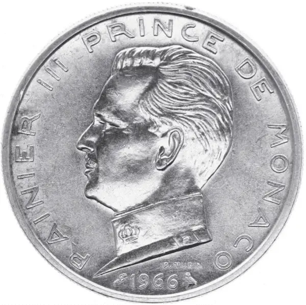 5 francs rainier III