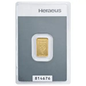 Lingot or 2g heraeus kinebar