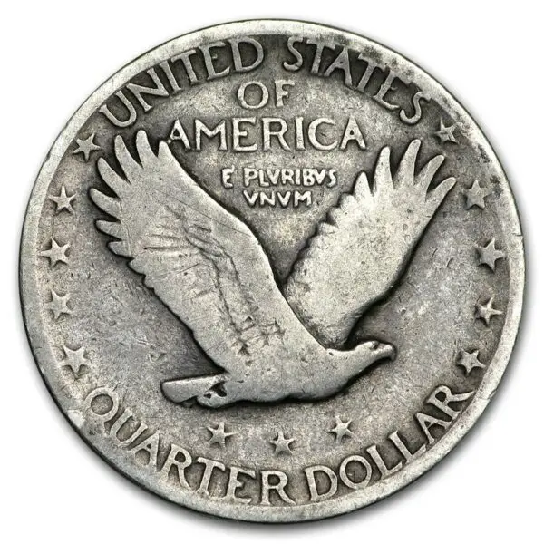 quarter dollar standing liberty argent – Image 2