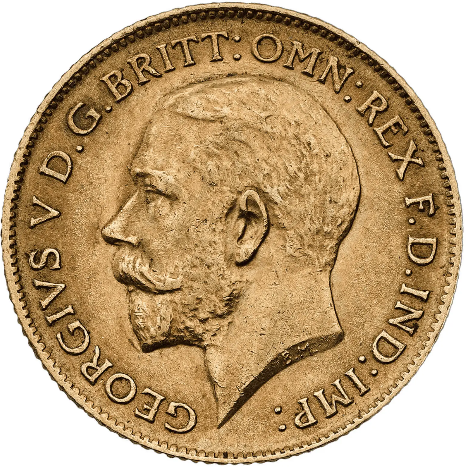 demi souverain or georges V - acheter-or-argent.fr