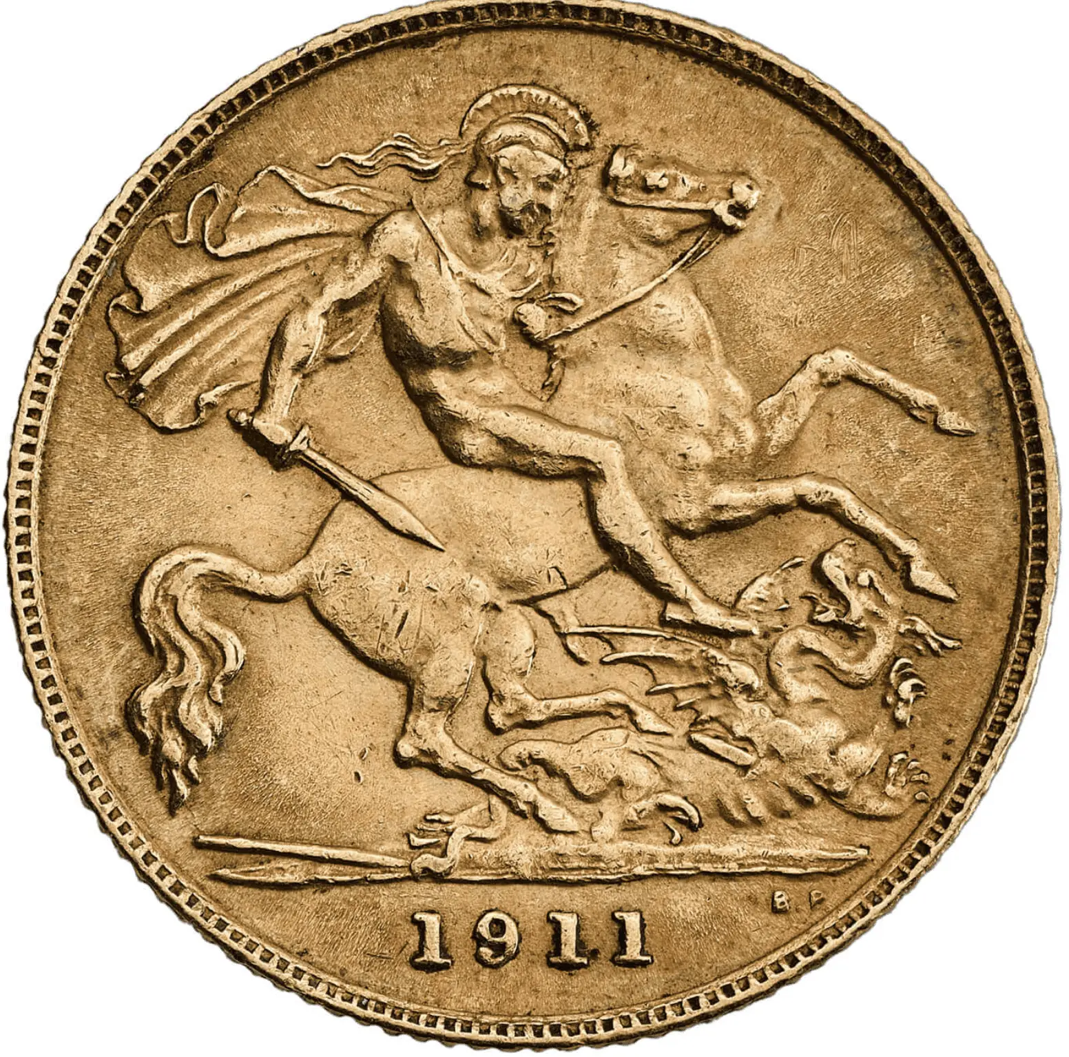 demi souverain or georges V – Image 2