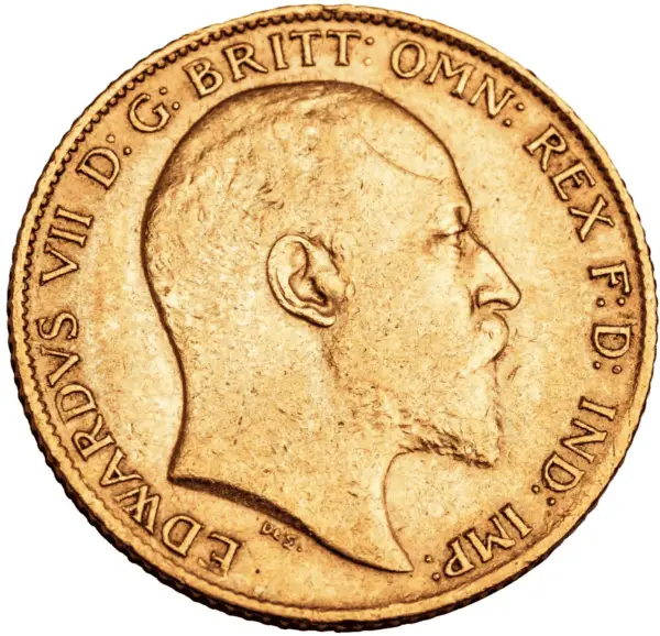 demi souverain or edouard VII