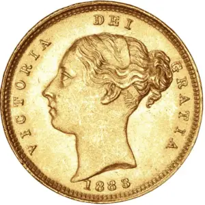 demi souverain or victoria 1er portrait
