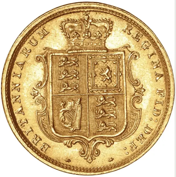 demi souverain or victoria 1er portrait – Image 2