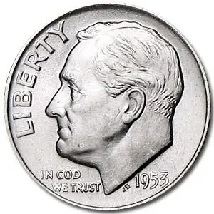 one dime roosevelt argent