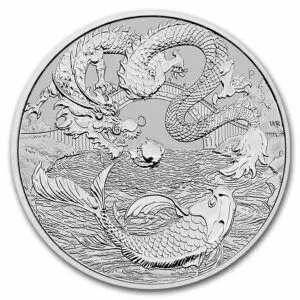1 oz dragon et koï 2023
