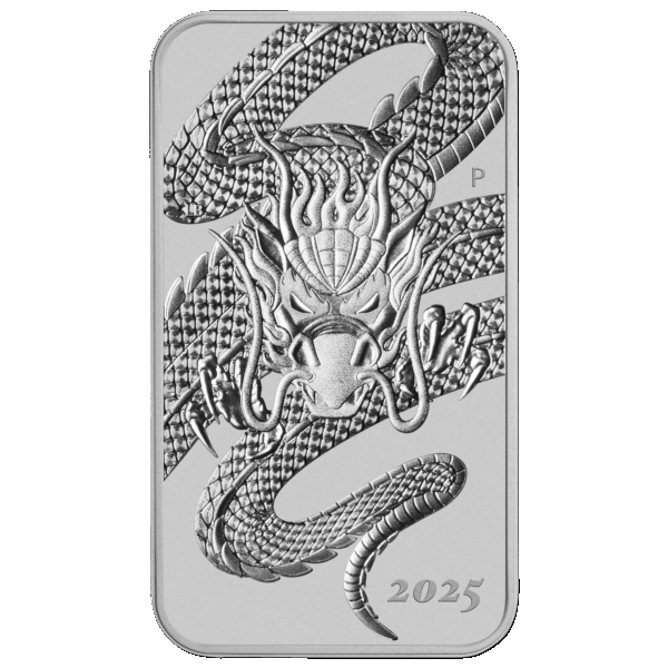 1 oz dragon rectangulaire 2025