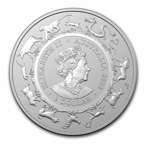 1 oz lapin lunar 2023 RAM – Image 2