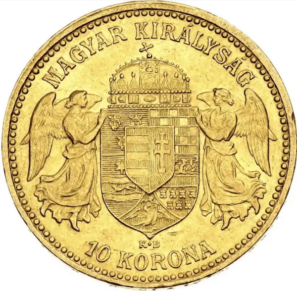 10 couronnes or hongrie – Image 2