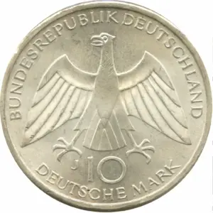 10 deutsche mark argent