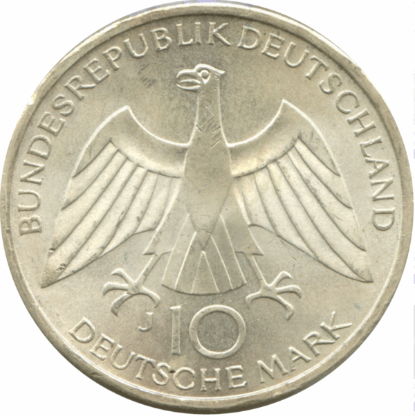 10 deutsche mark argent