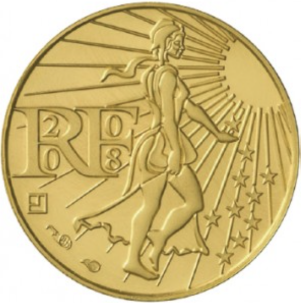 100 euros or 2008 la semeuse