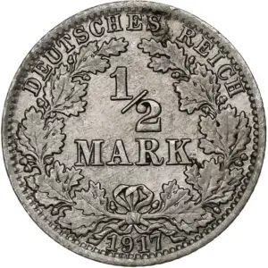 1/2 mark argent
