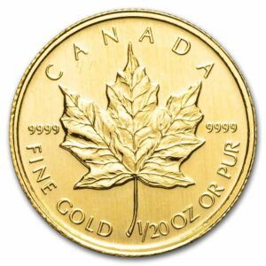 1/20 oz maple leaf 1997
