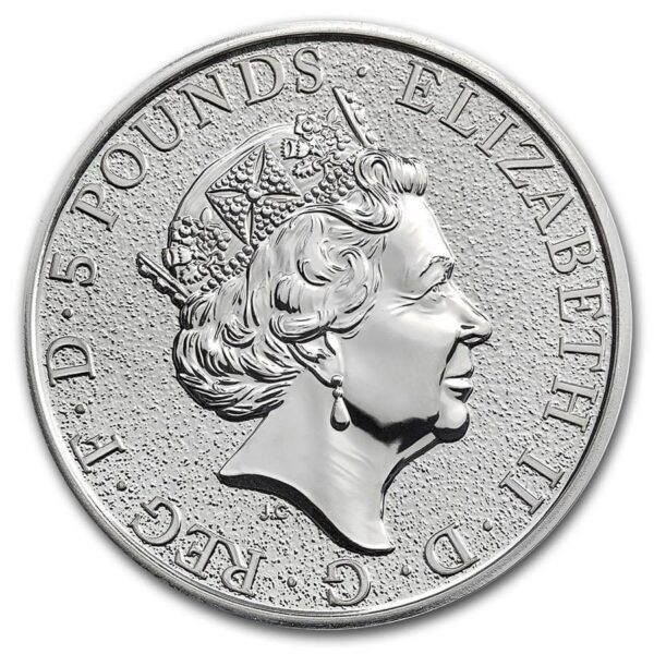 2 oz lion queen's beasts 2016 – Image 2