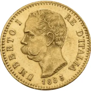 20 lire or umberto I