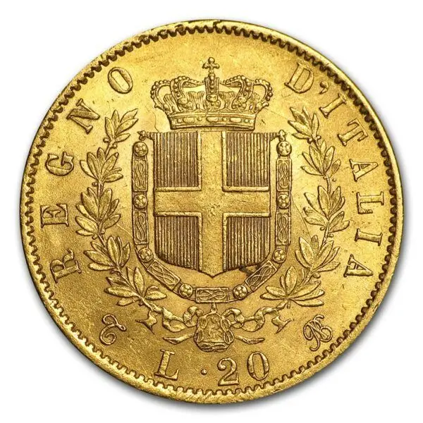 20 lire or vittorio emanuele II – Image 2