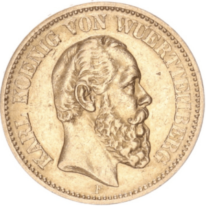 20 mark or karl württemberg