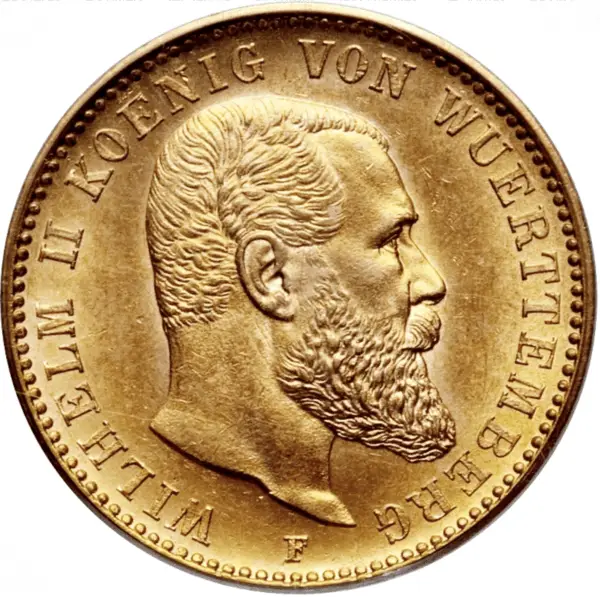 20 mark or wilhelm II württemberg