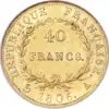 40 francs or napoléon empereur nu – Image 4