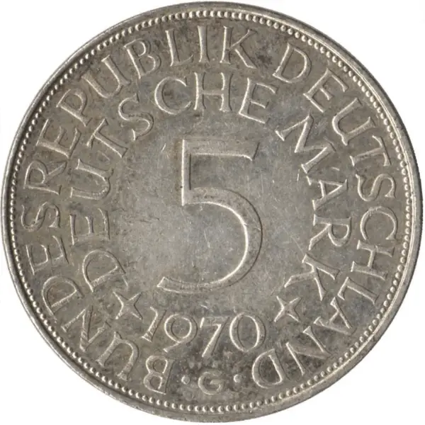5 deutsche mark argent – Image 2