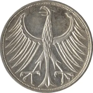 5 deutsche mark argent