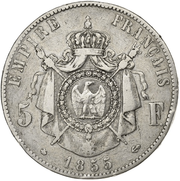 5 francs napoléon III tête nue – Image 2