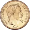 50 francs or napoléon III tête laurée