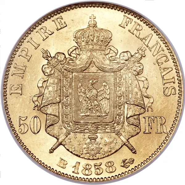 50 francs or napoléon III tête nue – Image 2