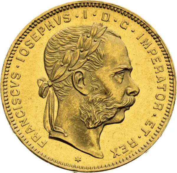 8 florins 20 francs or franz joseph I