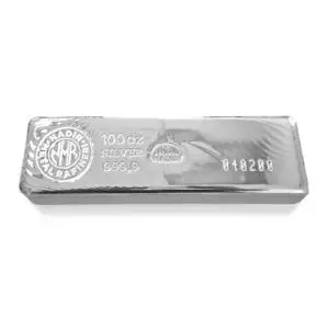 Lingot d'argent 100 oz nadir