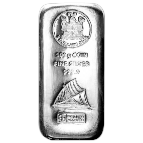 Lingot d'argent 500 g fiji