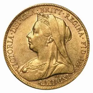 souverain or victoria voilée