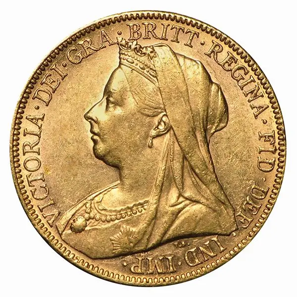 souverain or victoria voilée