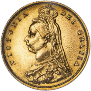 demi souverain or victoria jubilée armoiries