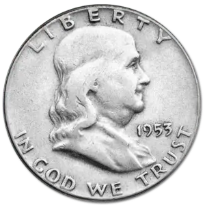 half dollar franklin argent