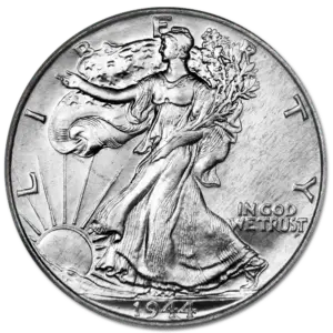 half dollar walking liberty argent