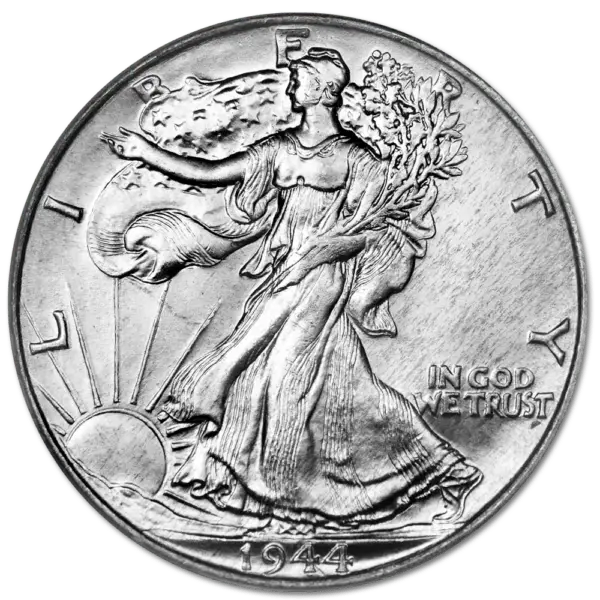 half dollar walking liberty argent