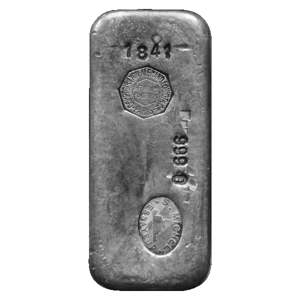 Lingot d'argent 1 kg lyon-alemand louyot