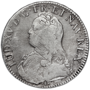 Écu "aux rameaux d'olivier"  Louis XV 1726 Bayonne #1018