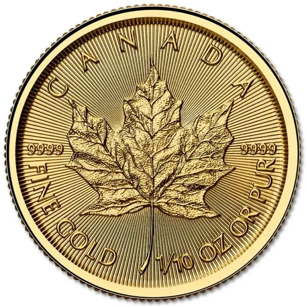 1/10 oz maple leaf 2025