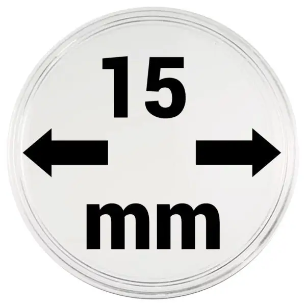 Capsules plastique 15 mm x10