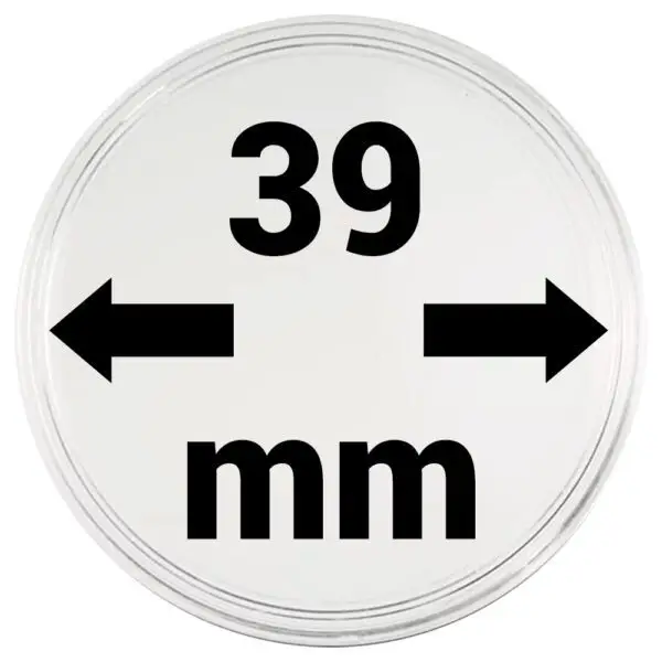 Capsules plastique 39 mm x10