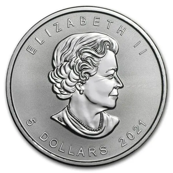 1 oz maple leaf 2021 – Image 2