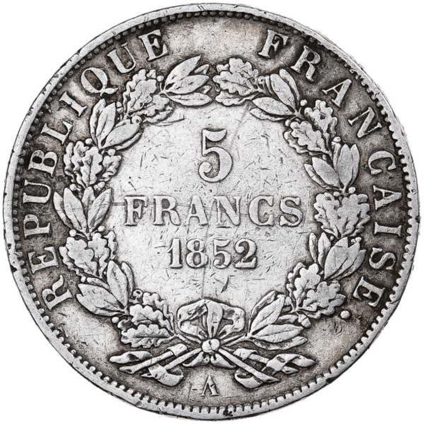 5 francs louis-napoléon bonaparte – Image 2