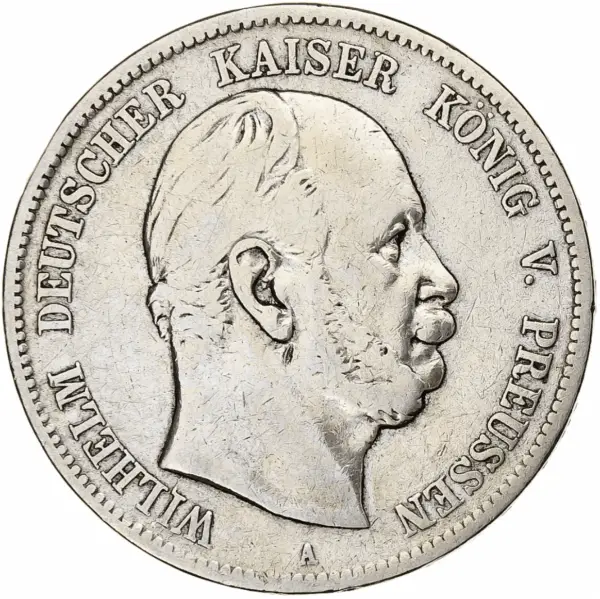 5 mark wilhelm I argent