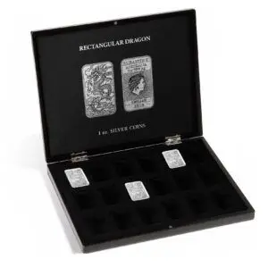 Coffret pour Dragon rectangulaire argent